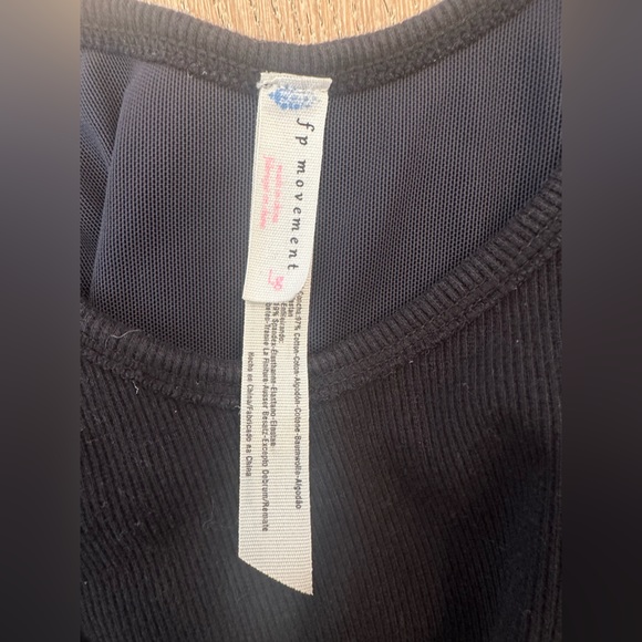 Free People Black sports bra with tie - Picture 4 of 4